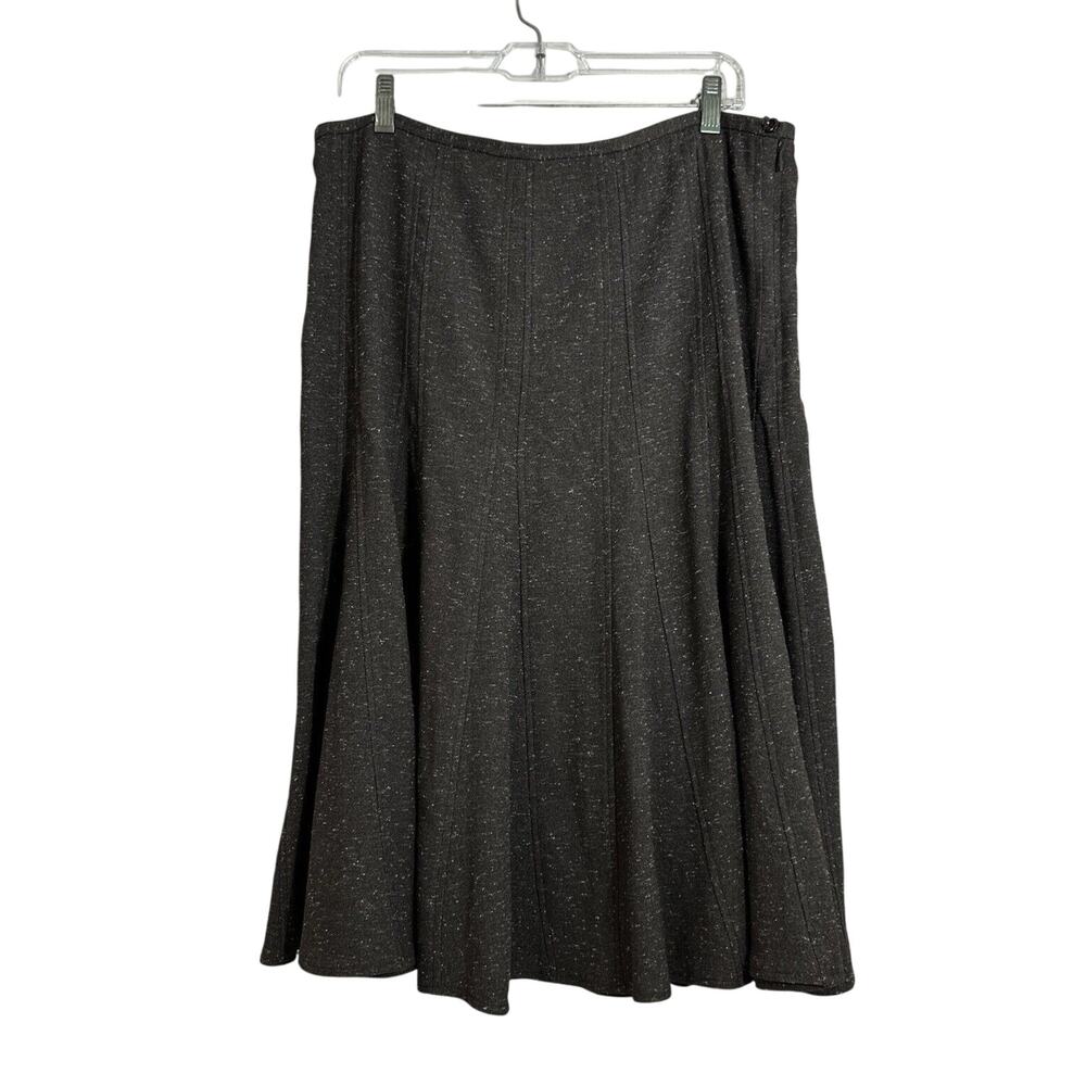New Directions Womens Brown Long Skirt size 14